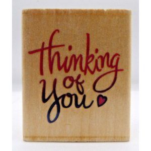 Stamp  Thinking of You Y-2713 Stamp City ©1999 2½"x 2"
